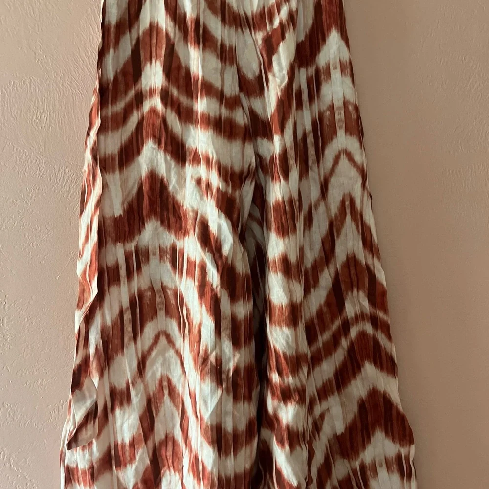 MERIDIAN LINEN PALAZZO PANT  0